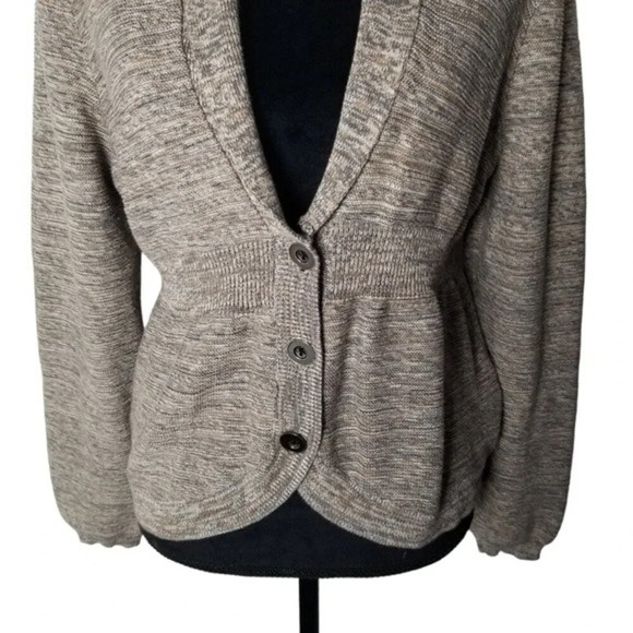 Croft & Borrow Womens Heather Brown Button Front Round Hem Cardigan Size‎ XL - Picture 2 of 12